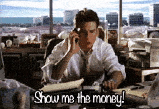 Tom Cruise, Show me the money, money